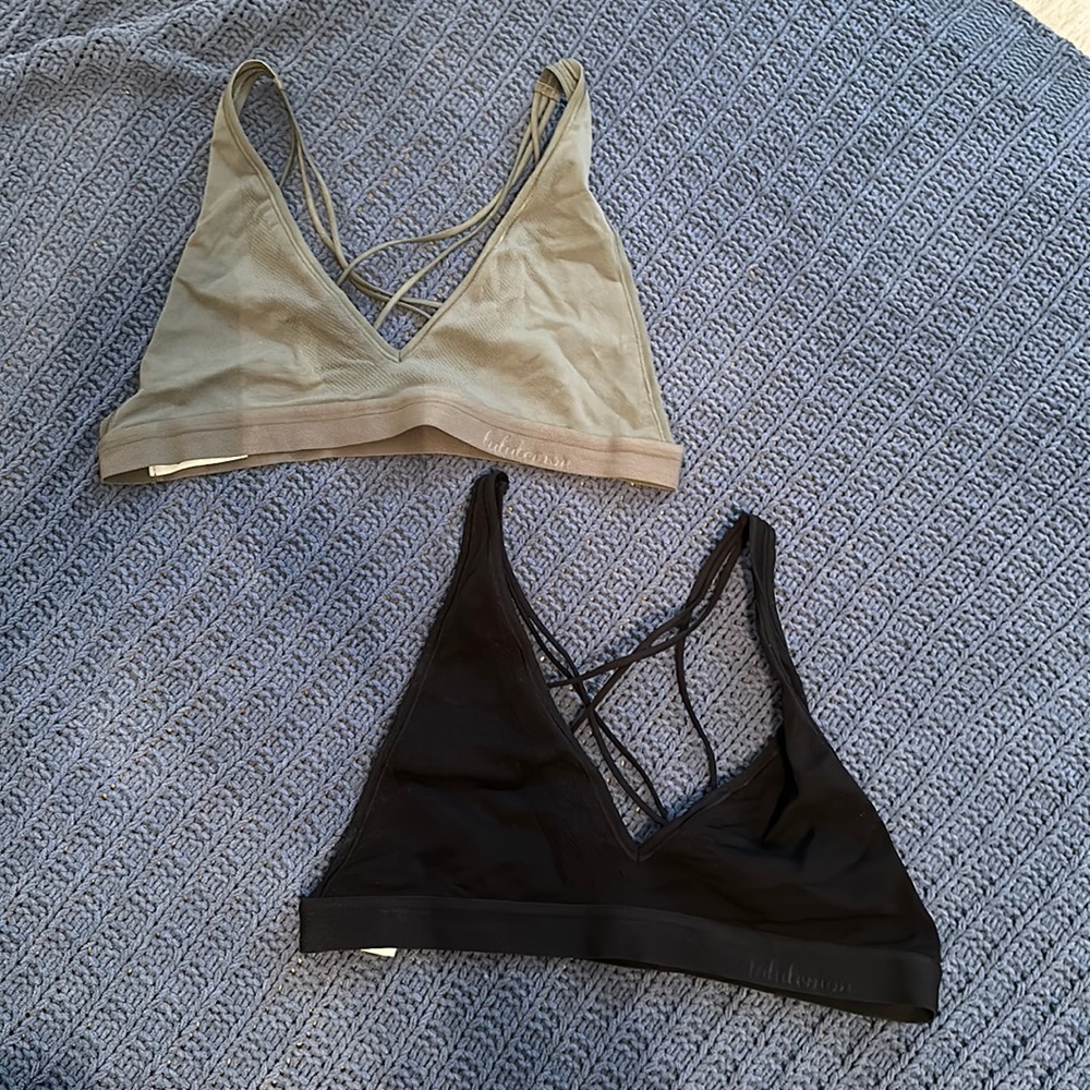 2 Lululemon bralettes